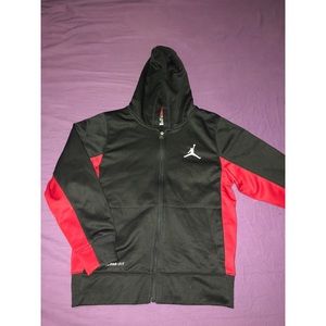 Boys size 10/12 Jordan zip up hooded sweater